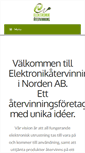 Mobile Screenshot of elektronikatervinning.se